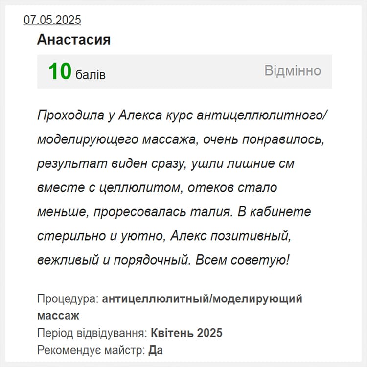 Антицеллюлитный массаж для коррекции фигуры